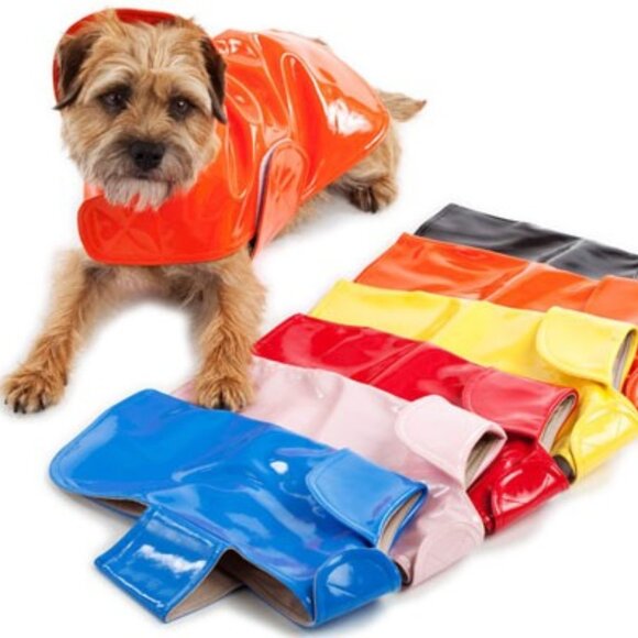 Classic Doggie Rain Slicker in BLACK SIZE 14 inch - Picture 1 of 4